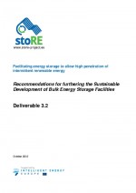 Recommendations for furthering the Sustainable Development of Bulk Energy Storage Facilities